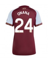 Aston Villa Amadou Onana #24 Hjemmedrakt Dame 2025-26 Korte ermer